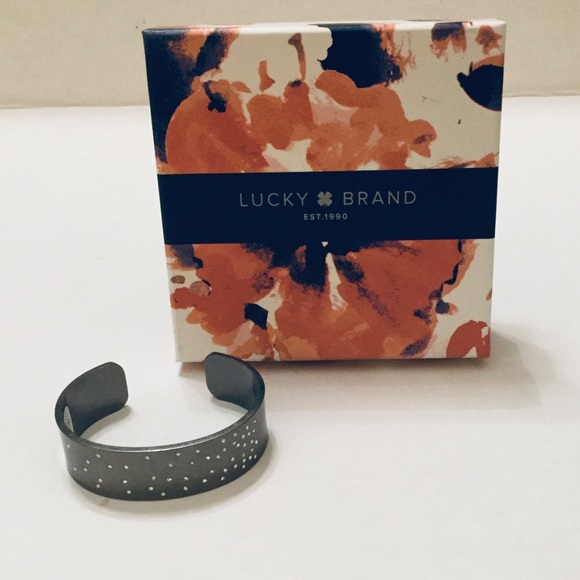 Lucky Brand Silvertone & Crystal Cuff Bracelet - Picture 2 of 6